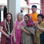 Patricia Felici, Rebecca, Alyssa, Irma, Simon at Kali-ma temple