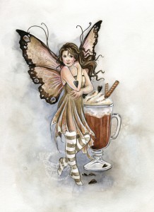 Hot Chocolate Fairy By Janna Fairy Art